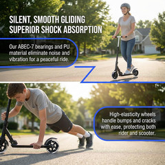 Scooter Wheels – Quality Pair of 2pcs 100mm Stunt Scooter Wheels for Smooth Ride