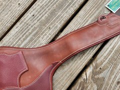 Devoucoux Medium Brown Padded Belly Guard Stud Jump Girth -Size Choice: 50″, 52″