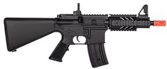 DOUBLE EAGLE CQC ELECTRIC AEG AIRSOFT RIFLE BB GUN W/FLASHLIGHT & SCOPE