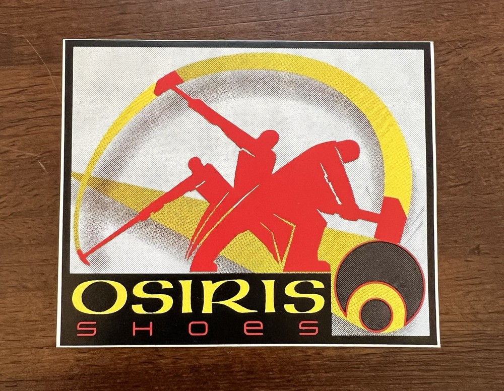 OSIRIS Skateboard Shoes Footwear Skateboards Vintage Black Skateboarding STICKER