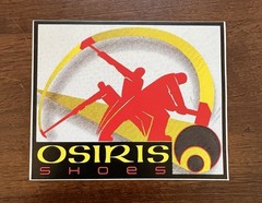 OSIRIS Skateboard Shoes Footwear Skateboards Vintage Black Skateboarding STICKER