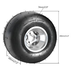 5″ Wheel Tire Combo 10×4.50-5 11×7.10-5 ATV Quad Racing Go Kart Buggy Drift Cart