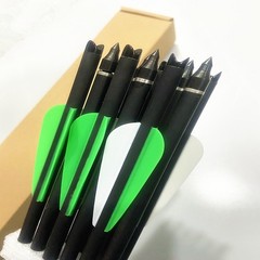 36pcs Bow Hunting Archery 20in Crossbow Bolts Carbon Arrow Shaft 4in Vanes