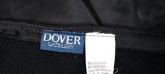Dover, lot of 1 saddle bag + 3 bridle bags, black, cover $149.80