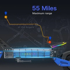 5000W App Control Travel Electric Scooter Offroad Tire E-Scooter 50Mph 25AH Fast