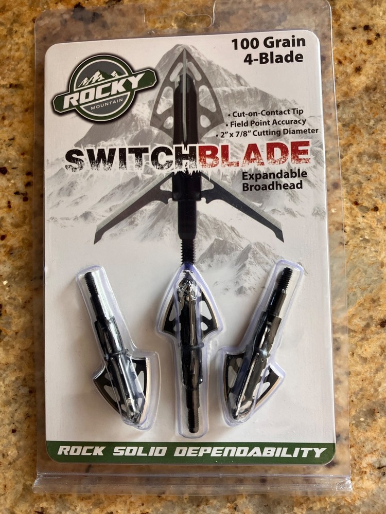 Rocky Mountain Expandable Broadhead 100 Grain 2 7/8 inch cutting diameter
