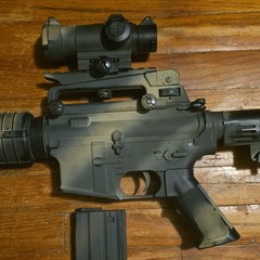 LCT M4 Carbine AEG w/ Red Dot, Carry Handle, Mag, Stock, Suppressor