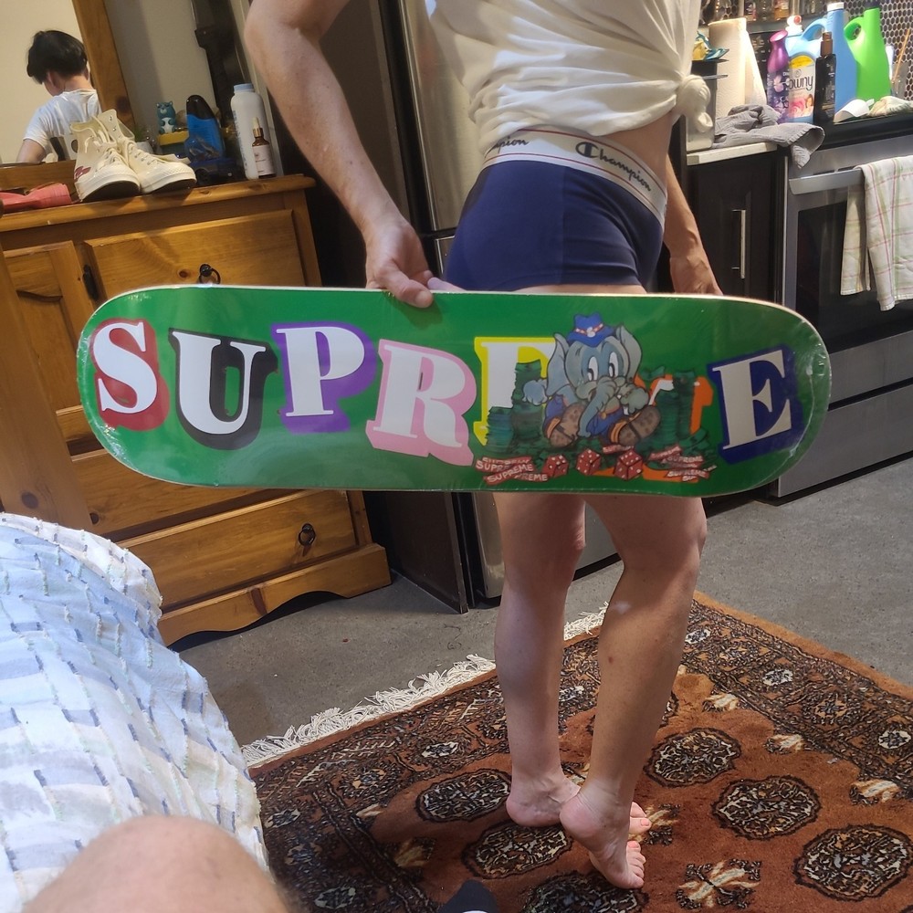 Supreme Elephant Skateboard Deck Green