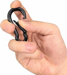 Versatile 4 Pack 304 Stainless Steel Carabiner Clips – 2 Inch Heavy Duty Design