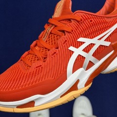 ASICS Court FF 3 Novak Fiery Red 1041A363-961 Men’s Size 4-11.5