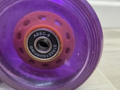 Longboard Cruiser Wheels Lot of 4 Street Surfing 70mm 83A Ascot Drifting Black