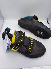 Scarpa Vapor V Climbing Shoe Men’s Size 11.5, EU 45, New In Box, Smoke & Yellow
