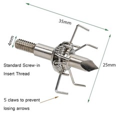 12PK 100/125 Grain Small Game Broadheads Judo Points & Hammer Mixed Set with …