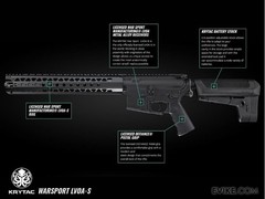 PACKAGE DEAL – Krytac War Sport Licensed LVOA M4 Carbine Airsoft Electric Rifle