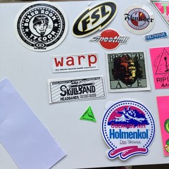 vtg 80’s 90’s Surf Skate Snowboard stickers LOT, Toxic, Spitfire, warp etc