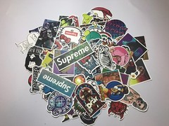 100 Skateboard Stickers Vinyl Laptop Luggage Decal Dope Sticker Lot