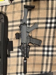 ASG CZ Scorpion EVO 3 A1 Airsoft Rifle w/ Red Dot, Suppressor & Case