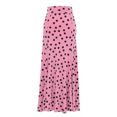 FF-2501 Spain-Made High-Waist Skirt / Smoky Pink (Mail shipping for 1 item only)