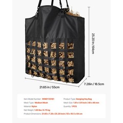Uimoso Durable Slow Feed Hay Bag for Horses, 21.65 x7.28x 25.2 in, 1.81 in Holes