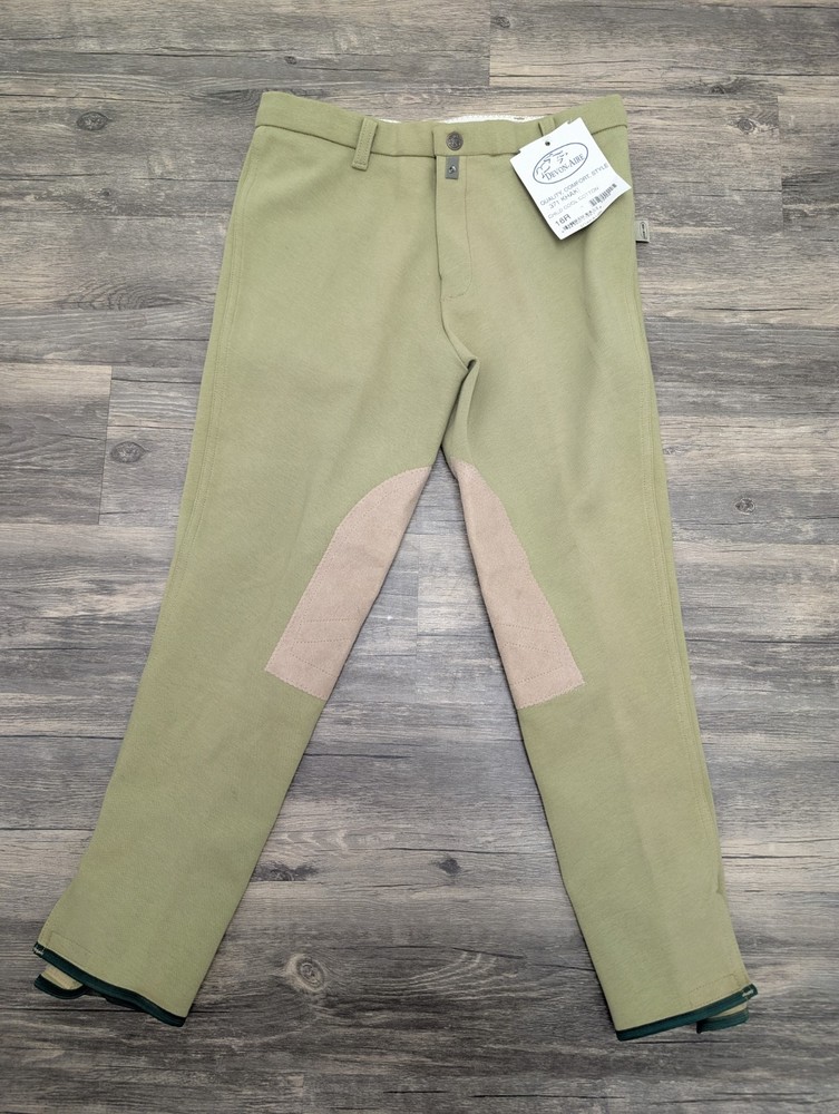 NWT Devon-aire Child Sz Large 16R pull on khaki 371 riding breech pants cotton