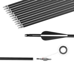 57 in Archery Recurve Bow 30lb/40lb Right Left Hand w/ 12X Fiberglass Arrows Set