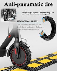 Felixstory 8.5×2.0 Inch Solid Tire, 50/75-6.1 8 1/2×2 8.5×2.0, black 1pc