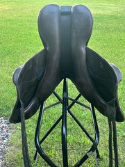 17.5 M. Toulouse Monoflap Eventing Saddle Medium Tree Used Good Condition