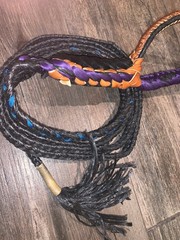 Purple on Black Brazilian Hybrid Pro 9/7 LH 13/16′ x 3/4’EPT Bull Rope Rodeo Rid