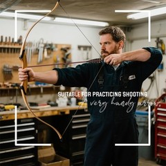 12pcs 33″ Handmade Falcon Red Shaft Wooden Arrow 5″ Eagle Feather Recurve Bow