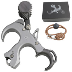 Release Aids 3 Finger Thumb Adjustable Recurve Compound Bow Target Shot Archery