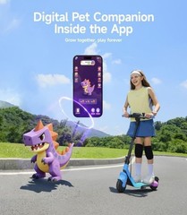 NAVEE K100 Max Kids Electric Scooter w/ APP Control, 3 Heights, Safe 12.4MPH