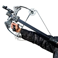 Mini Compound Bow 45lb Shoot Rapid Bow Shooter Steel Ball Launcher Hunt Archery