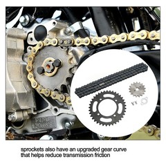 Universal 420 Chain Sprocket Kit 420 155mm 37T Front normal, popular