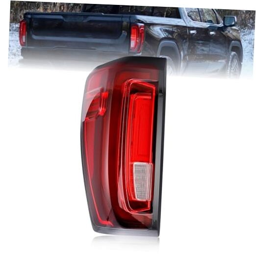 LED Tail Light Assembly Compatible with 2019-2024 GMC Sierra Left Driver Side