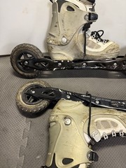 PowerSlide Nordic Trainer XC 150 Off Road Skate Ski Roller Blades Sz 10 mens