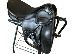 Black 17 in Used Stubben Scandica DL Dressage Saddle set & Bundle
