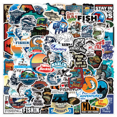 Mix 10/50 PCs Outdoor Fishing Graffiti Luggage Notebook Sticker-No Duplicate
