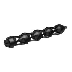AXION ARCHERY 7″ SH7 CNC MACHINED ALUMINUM STABILIZER / 4 BLACK HYBRID DAMPERS