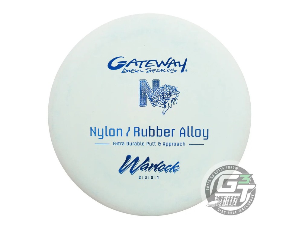NEW Gateway Nylon Rubber Alloy Warlock 174g Mint Blue Foil A Putter Golf Disc