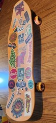 Dogtown Jay Adams «Rat Face» Skateboard w/Clear Grip Over Stickers, Snot Wheels
