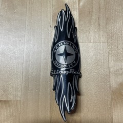 Schwinn Stingray OCC Chopper Bike Black Flame 5″ Front Bicycle Head Badge Emblem