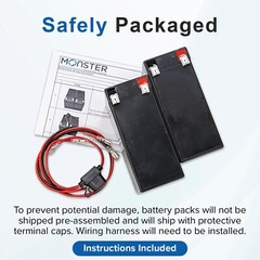 12 Volt Battery 5 Ah With Harness for the Razor MX125 Electric Dirt Rocket Bike