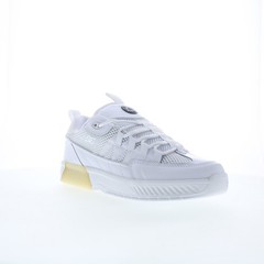 DC Lucien DC01725101-WHT Mens White Leather Skate Inspired Sneakers Shoes