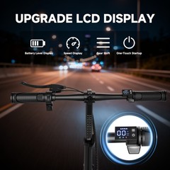Adults Electric Scooter with Seat ,Commuter Foldable 500W 22.5ah Dual suspension