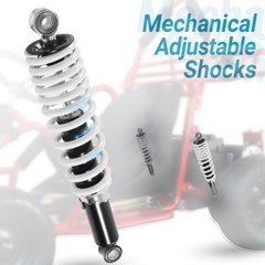 2xGo Kart Cart Mechanical Adjustable Shocks Yerf-Dog 12″ eye to eye, 3/8» ID US