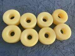 8 Powell Roller Bones 62mm roller skate wheels NICE Skateboard Longboard