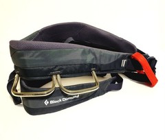 Black Diamond Momentum Climbing Harness Sz XL 36″-39″ Padded Adjustable Graphite