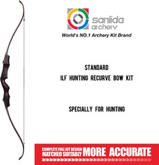 Hermit X8 ILF Takedown Recurve Bow 60-62″ for Hunting & Practice, 25-60lbs RH
