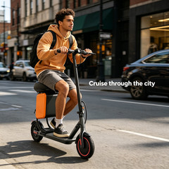 LADPED Adult Electric Scooter W/luggage seat City Commuter E-Scooter 15Miles