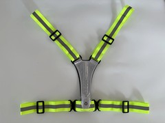 Adjustable LED Running Light Safety Vests With USB Charging Cable High Visibilit